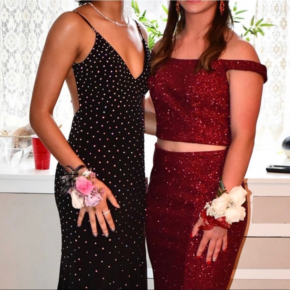 Jovani Black Beaded Prom Dress - Picture 1 of 5